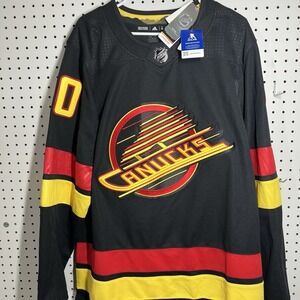Adidas Vancouver Canucks 40 Petterson Authentic NHL Retro Jersey Size 52